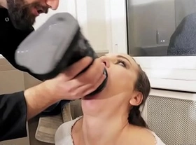 Nataly gold - extreme slut deepthroat with huge dildo